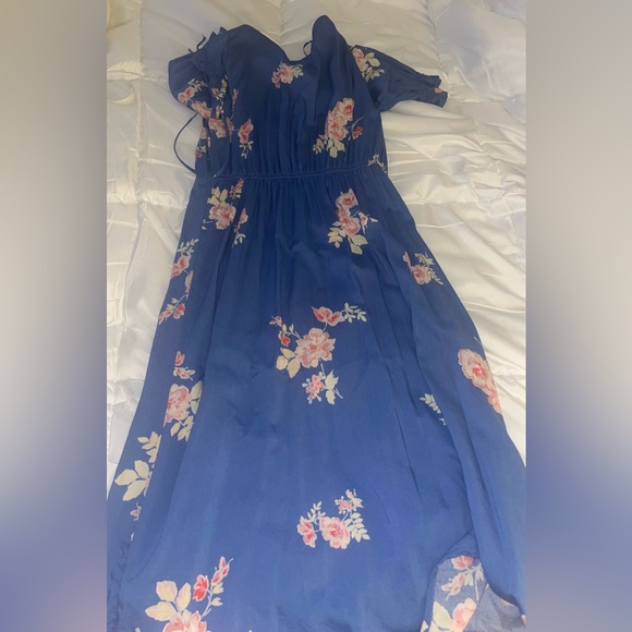 Blue Floral Dress - Picture 5 of 6